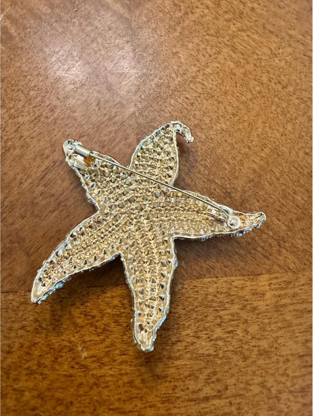 Starfish Brooch with Pearls and Rhinestones 311